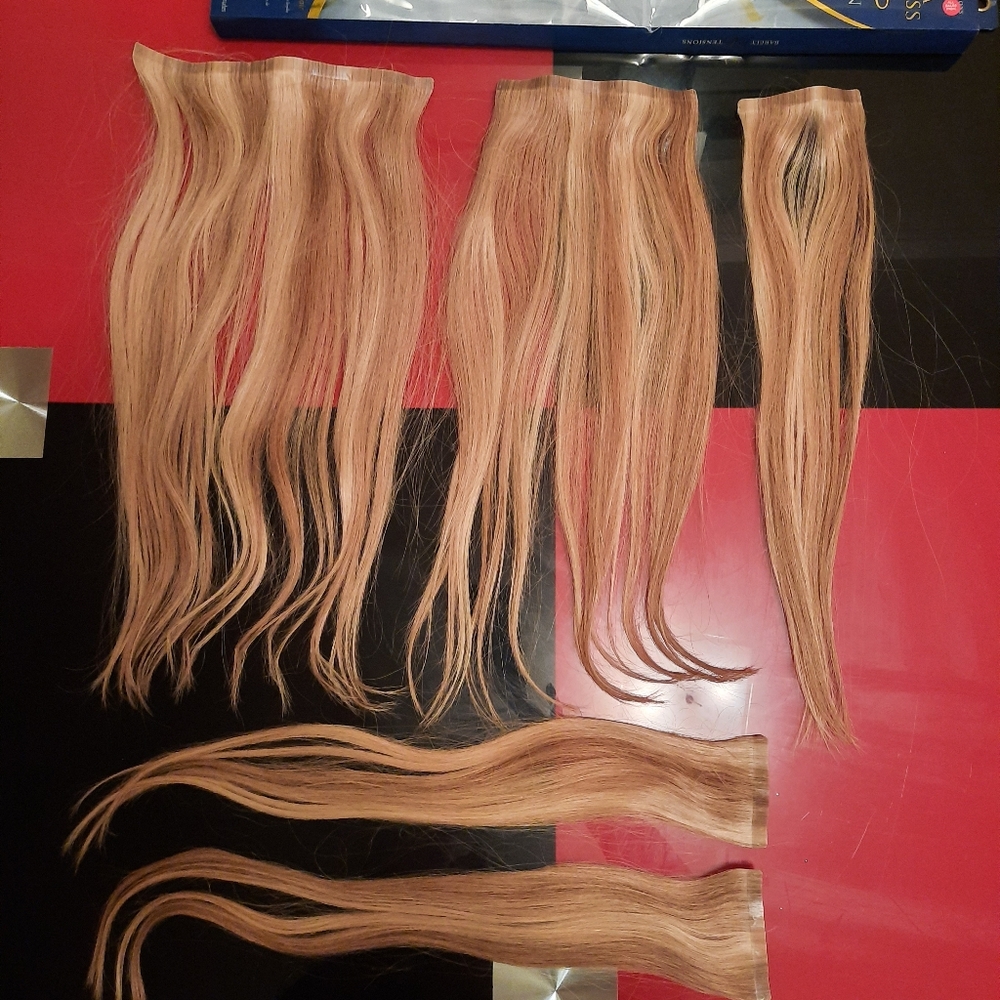 Real Human Hair Extensions Barely Xtensions clip-in